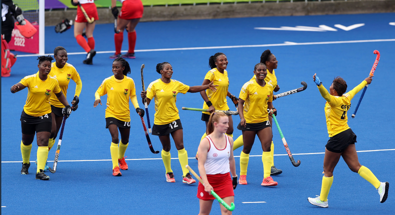 Ghana’s female hockey team scores their first goal at Commonwealth Games despite 8-1 defeat