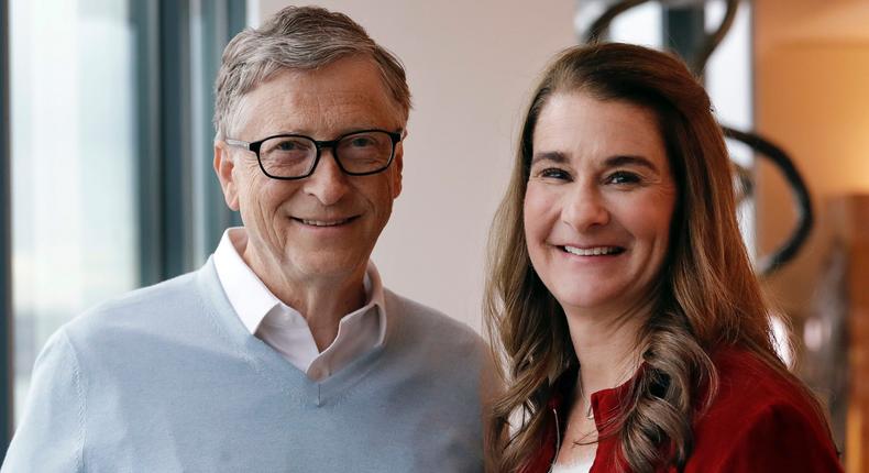 Bill Gates and Melinda French Gates.
