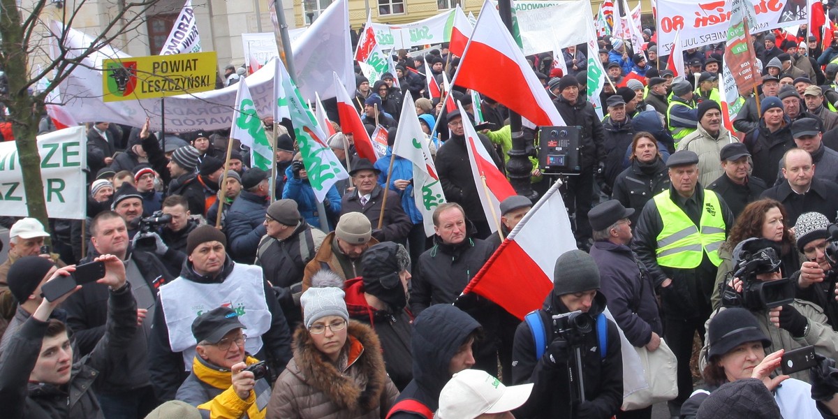 rolnicy protest warszawa