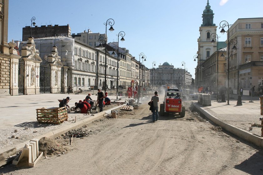 Znów rozkopią Krakowskie Przedmieście