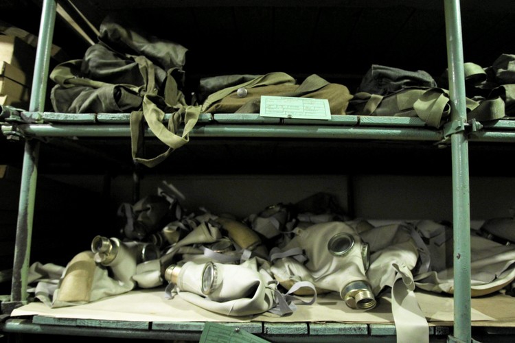 WARSZAWA. Schron przeciwatomowy znajdujący się w hucie Accor Mittal. Wciąż funkcjonujący, utrzymywany w stanie gotowości