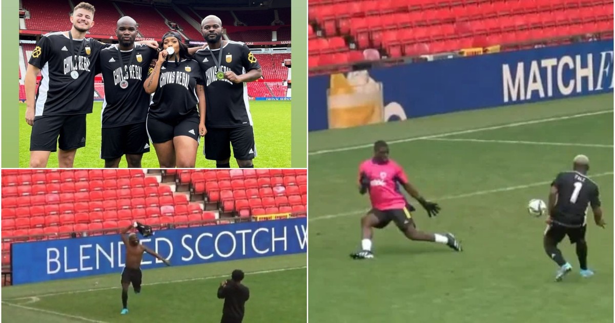 Falz scores a goal at Old Trafford - Vimarsana News