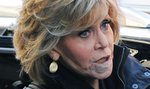 Jane Fonda z plastrem na ustach. Co się stało?