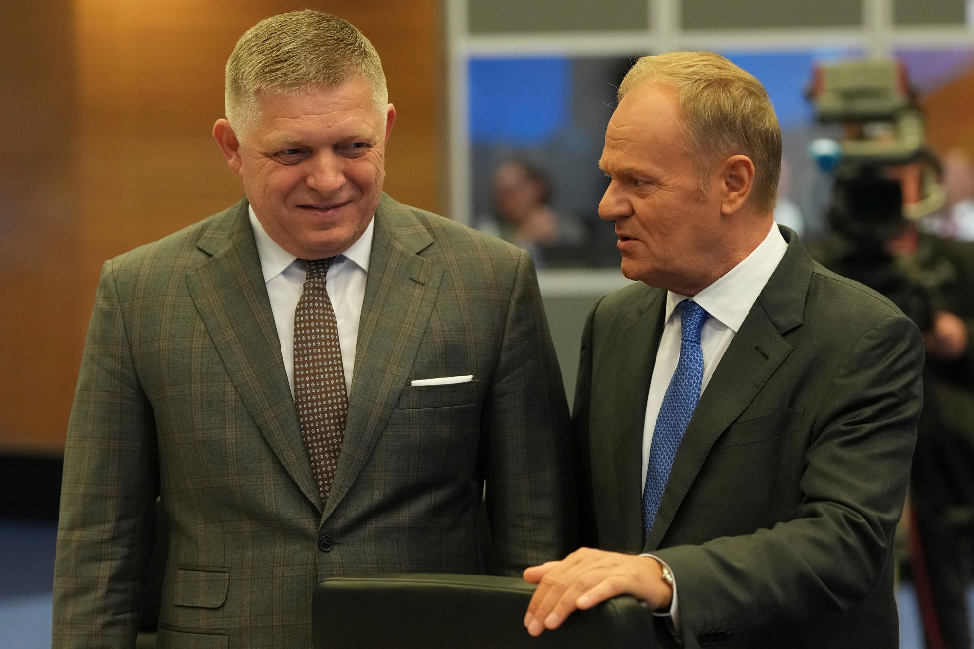 Robert Fico a Donald Tusk. 