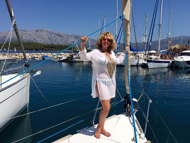 Ewa Wachowicz na wakacjach