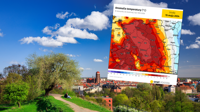 Gorące powietrze znów zawita do Polski. Znamy datę powrotu wysokich temperatur (screen: meteologix.com)