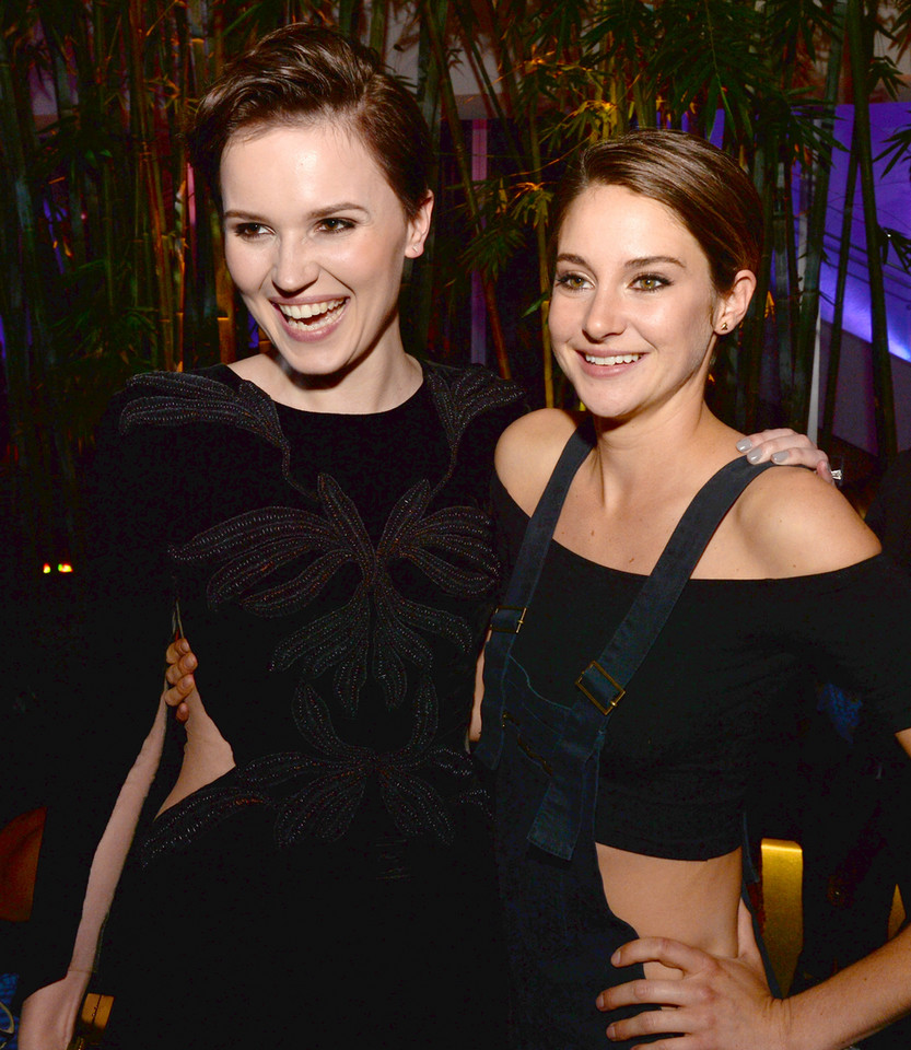 Shailene Woodley i Veronica Roth na premierze "Zbuntowanej" 