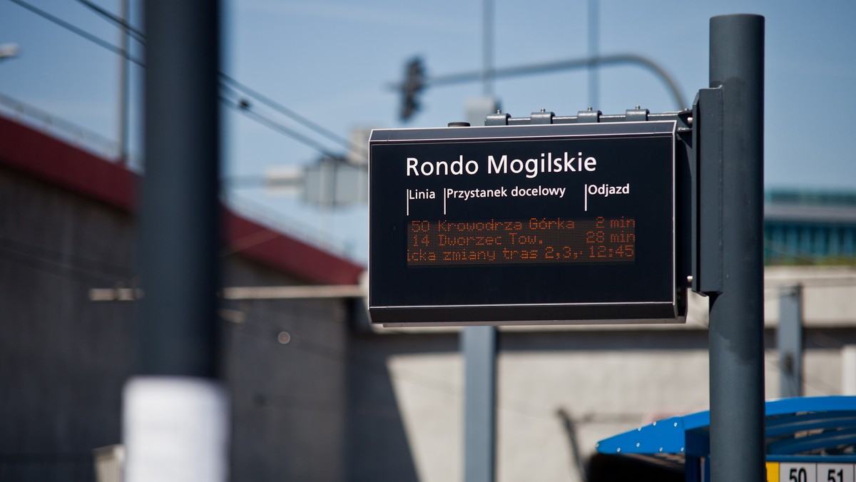 Kraków: będą utrudnienia na rondzie Mogilskim w związku z remontem torów