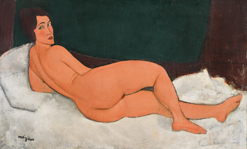 "Nu couché (sur le côté gauche)" Modiglianiego