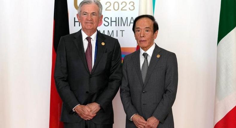 Federal Reserve Chairman Jerome Powell and Bank of Japan governor Kazuo Ued have big Fridays.Shuji Kajiyama/Pool/AFP/Getty Images