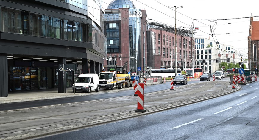 Wyremontowane torowisko na ul. Piotra Skargi czeka na tramwaje
