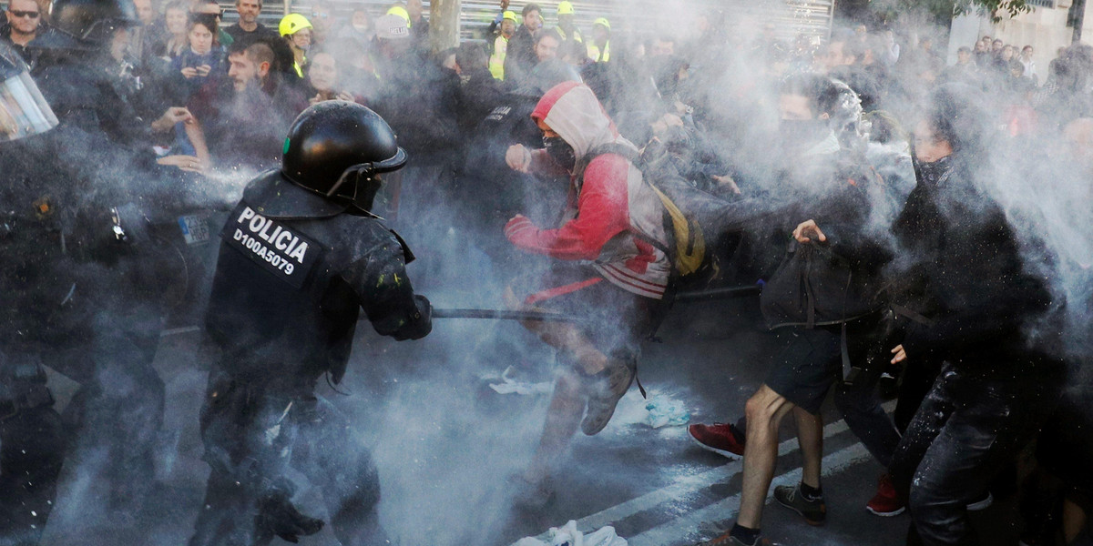 Zamieszki w Barcelonie