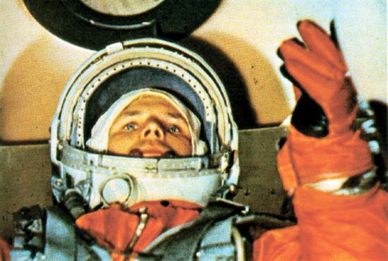 Jurij Gagarin volt az első ember a világűrben. 1961 áprilisában indult útnak a Vosztok–1 űrhajóval /Fotó: Wikipedia