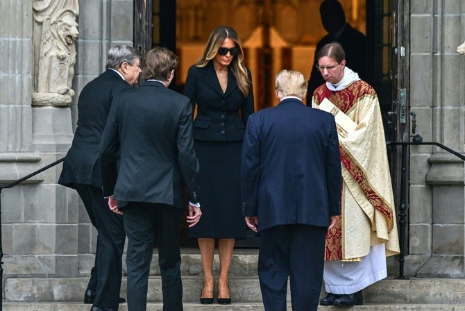 Sahrana majke Melanije Tramp