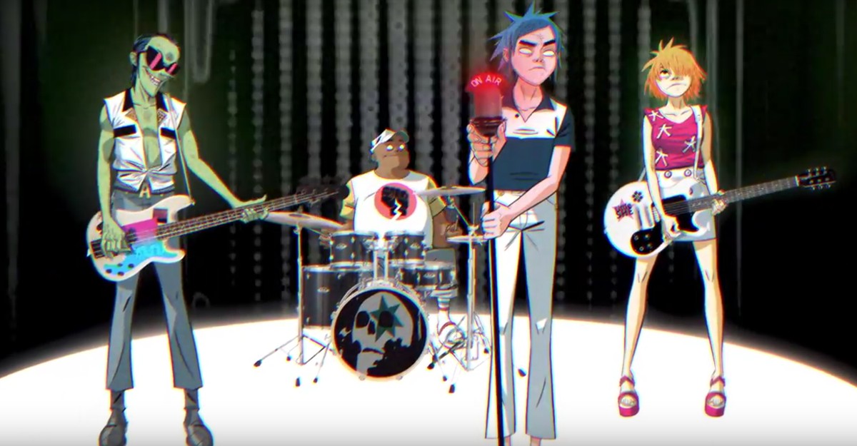 Kadr z teledysku "Tranz" zespołu Gorillaz