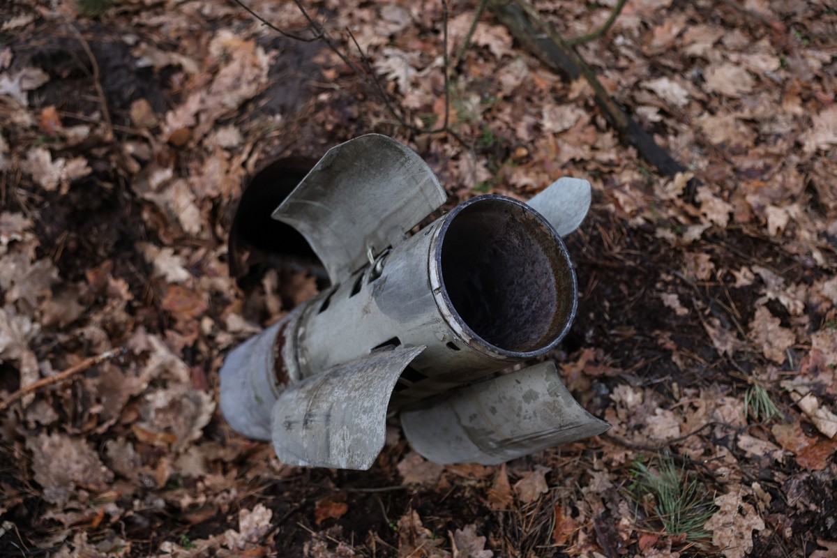 pozostałości pocisku rakietowego