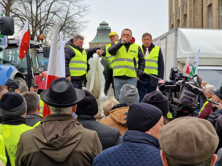 Protest rolników w Szczecinie.