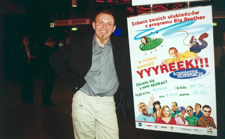 Irek Grzegorczyk podczas premiery filmu "Yyyreek!!! Kosmiczna nominacja"