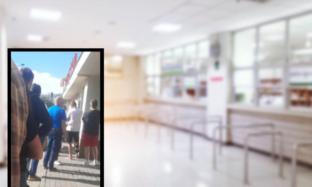 Pan Andrzej stał ponad godzinę w kolejce do apteki. "Byłem zdziwiony, iż dookoła mnie stoi tylu młodych ludzi"