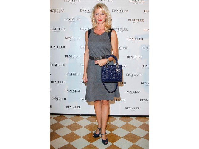 Gwiazdy na pokazie zimowo-karnawałowej kolekcji Deni Cler Milano: Beata Ścibakówna.