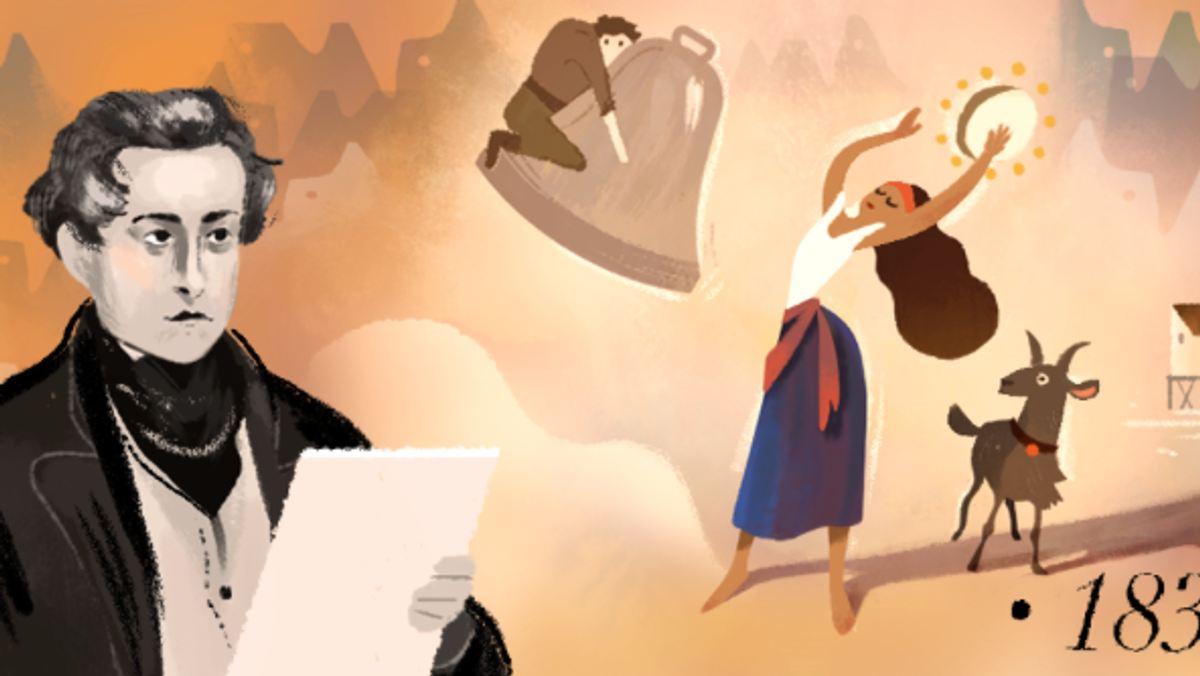 google Doodle, victor hugo