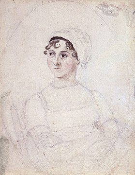 Jane Austen sportretowana przez Cassandrę Austen w roku 1810