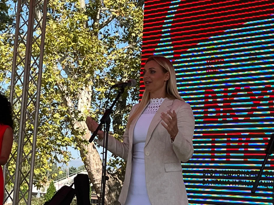 Ministarka Jelena Tanasković na Sajmu nacionalne hrane i pića "Okusi tradiciju" u Skoplju