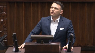 Sławomir Mentzen zapomniał, co chciał powiedzieć. "Skończyła się taśma"