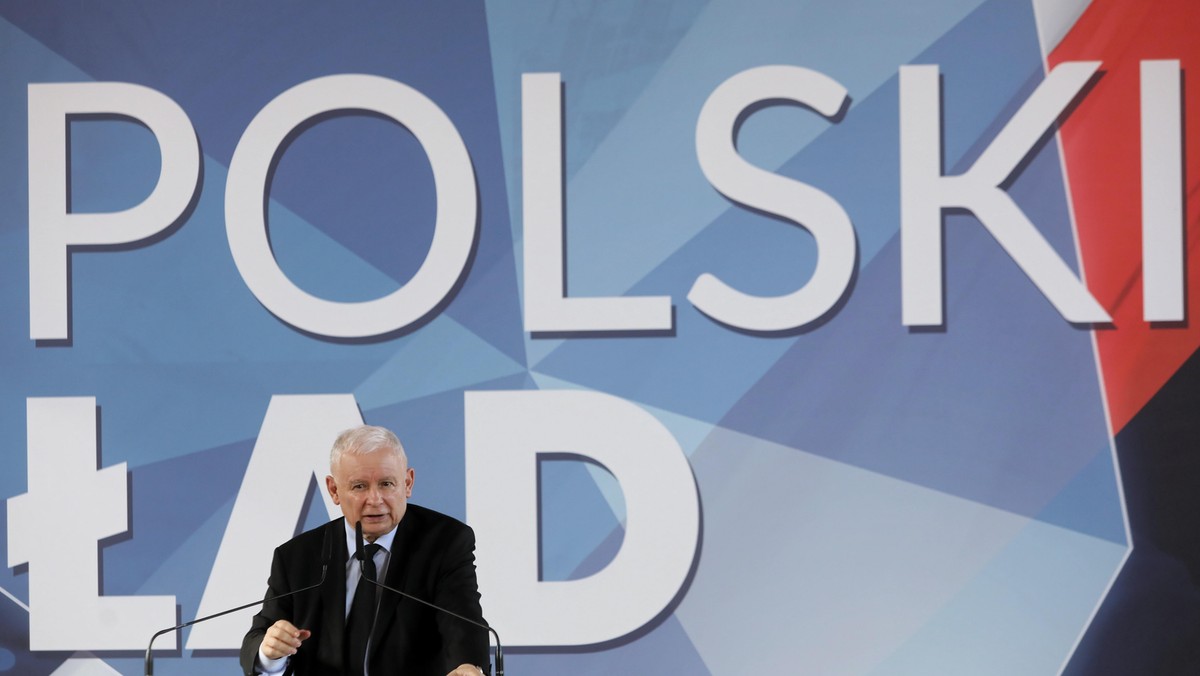 Wysokie Mazowieckie 20.06. Jarosław Kaczyński inauguruje cykl konferencji promujących Polski Ład.