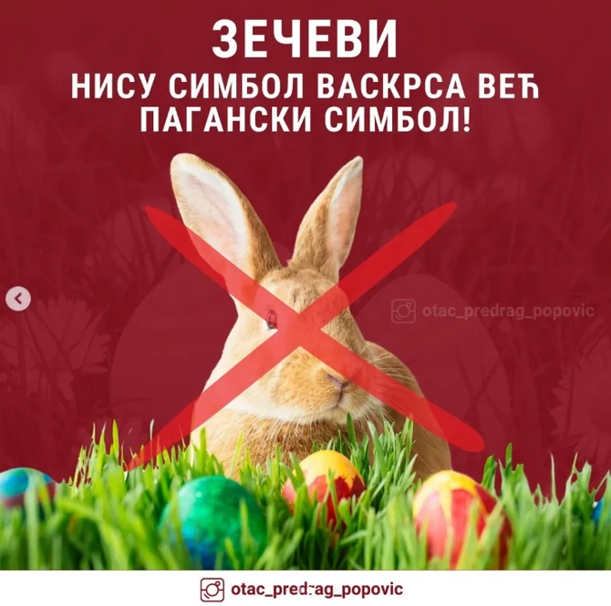 Otac Predrag o Uskršnjem zecu