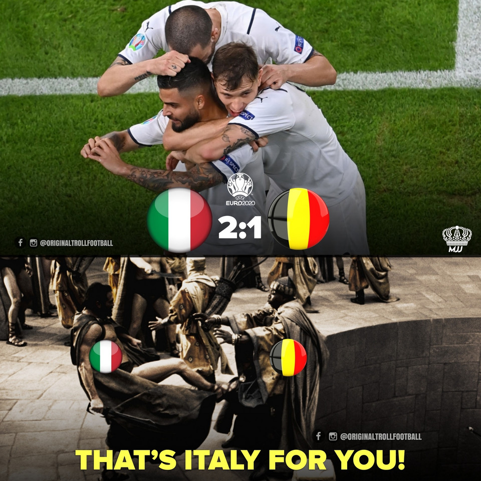 Memy po meczu Belgia - Włochy