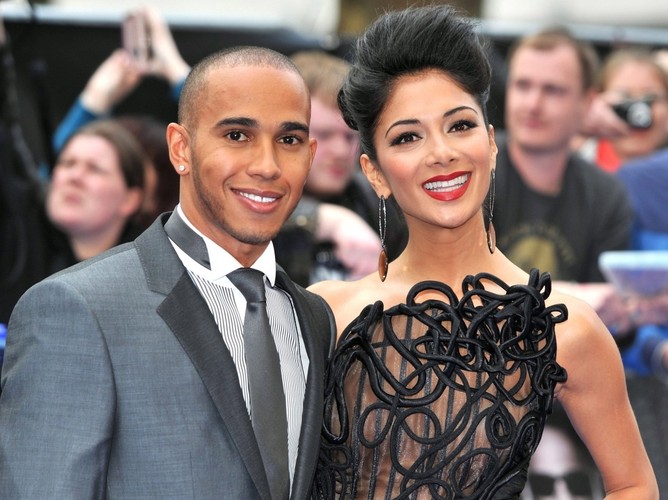 Nicole Scherzinger i Lewis Hamilton