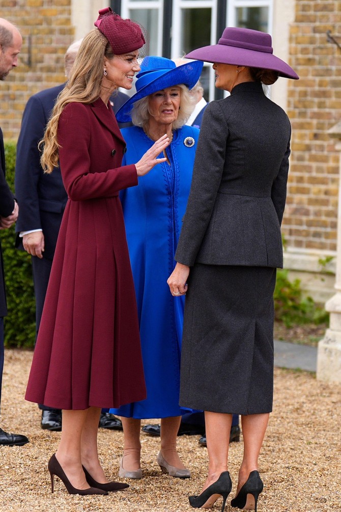 Kejt Midlton, kraljica Kamila i Melanija Tramp