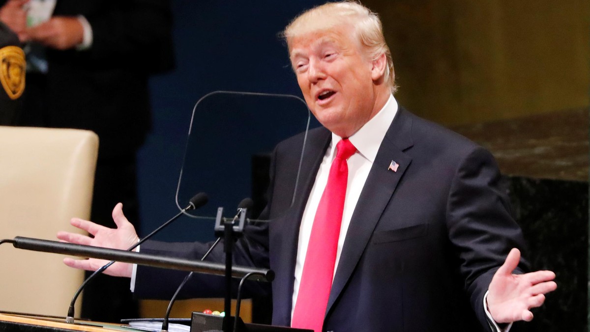 U.S. President Trump addresses the 73rd session of the United Nations General Assembly at U.N. headquarters in New York