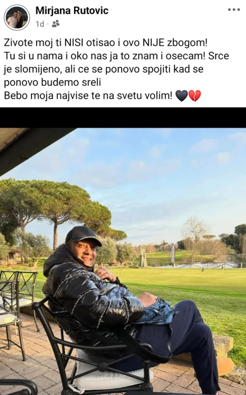 Poslednja fotografja Željka Rutovića