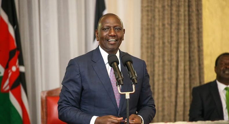 President William Ruto addressing a Parliamentary Group meeting with MPs and Senators in Kenya Kwanza coalition on April 11, 2023