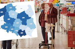 Mogą pomarzyć o średniej krajowej. Tak się zarabia w bogatszych i biedniejszych regionach [MAPY]