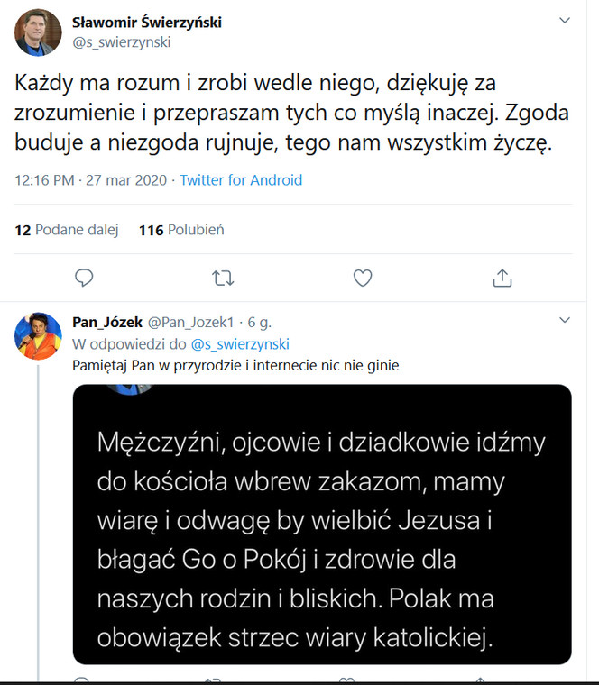 Sławomir Świerzyński na Twitterze