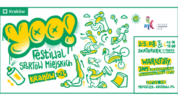 YOO! Festiwal Sportów Miejskich 2023 odbędzie się w pierwszych dniach sierpnia