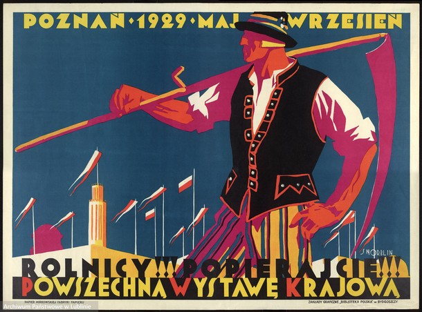 plakat, XX-lecie, międzywojnie, propaganda