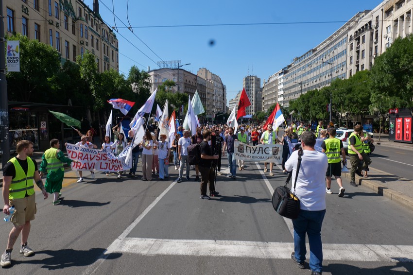 radnici studenti protest ministarstvo rada društveni front