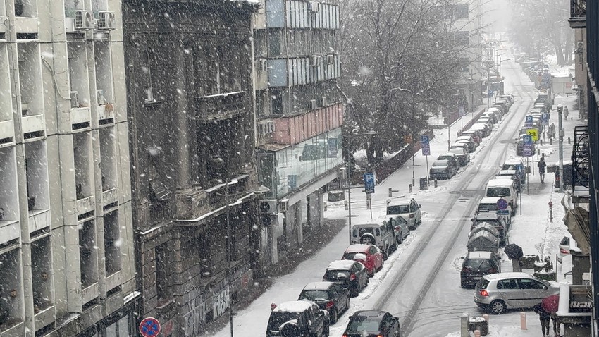 Sneg u Beogradu na Božić