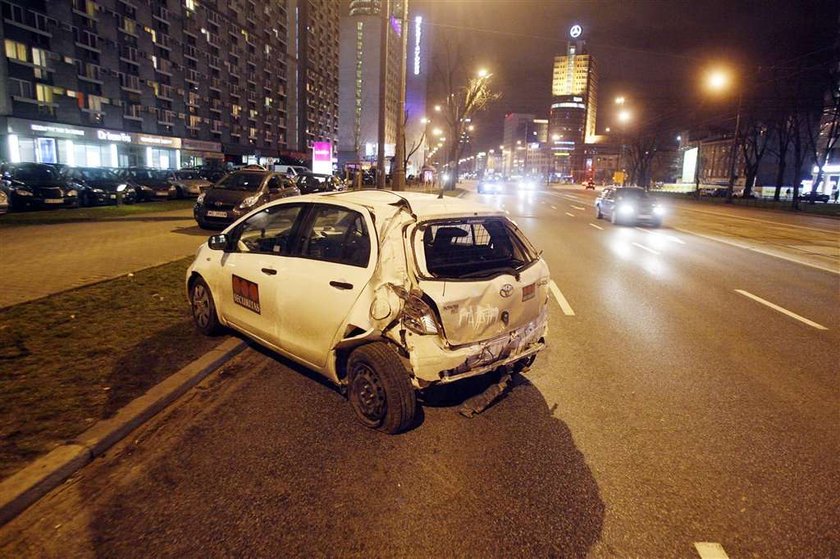 karambol, wypadek, Warszawa, straż pożarna