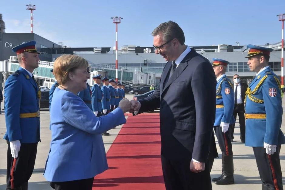 Angela Merkel i Alesandar Vučić
