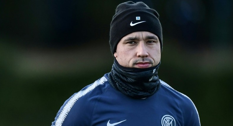 Inter Milan's Belgian midfielder Radja Nainggolan is set to miss a crucial game against Napoli