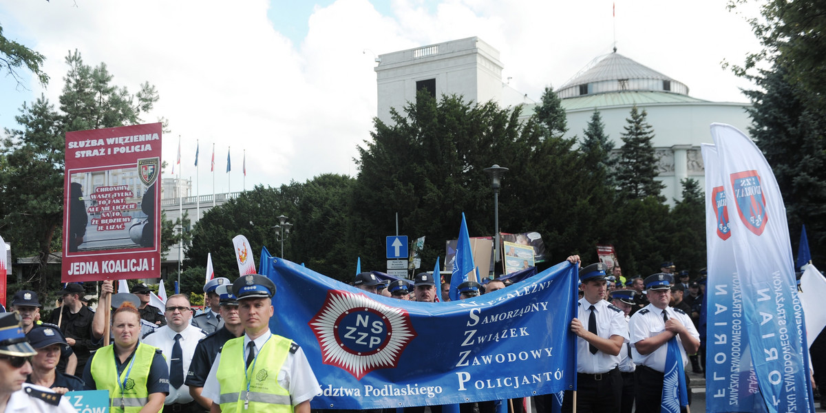 protest policjantów