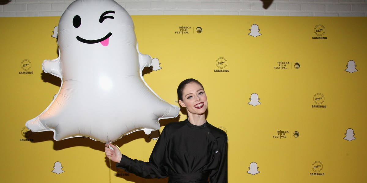 Modelka Coco Rocha na Tribeca Snapchat Shorts, konkursu snapchatowych wideo podczas Tribeca Film Festival