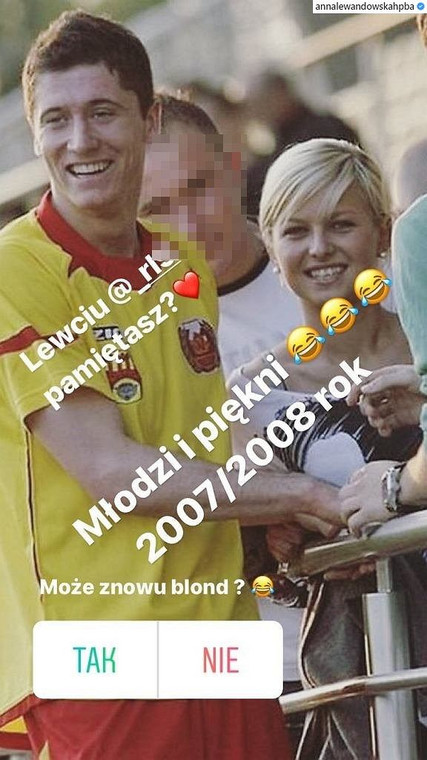 Anna Lewandowska w blond włosach