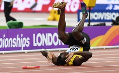 Lekkoatletyczne MŚ: Dramat 'złotego chłopca' z Jamajki. Usain Bolt z kontuzją zakończył karierę