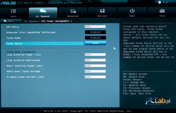 Można ręcznie sterować mnożnikami procesora, także w trybie Turbo